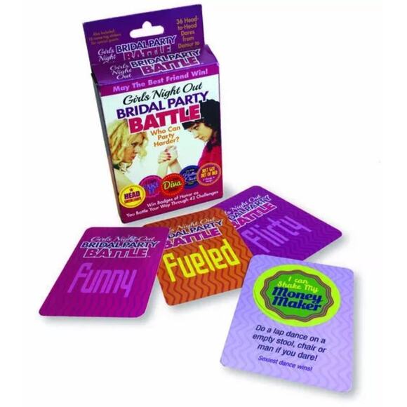 🦋B2G1🦋BRIDAL PARTY BATTLE Bachelorette Girls Night Out Game Badges of Honor - Picture 1 of 4
